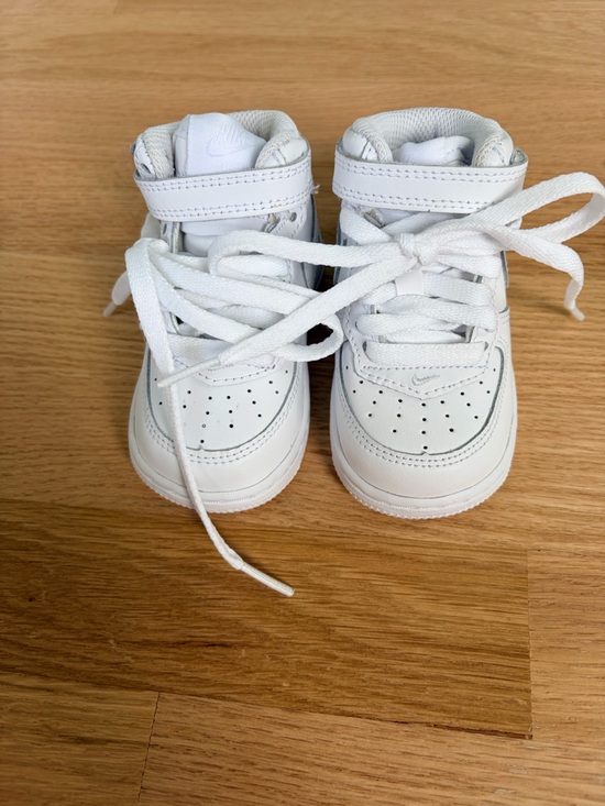 Nike Other - Nike Court Borough Mid 2 White High Top Sneakers Baby Toddler Size 4C